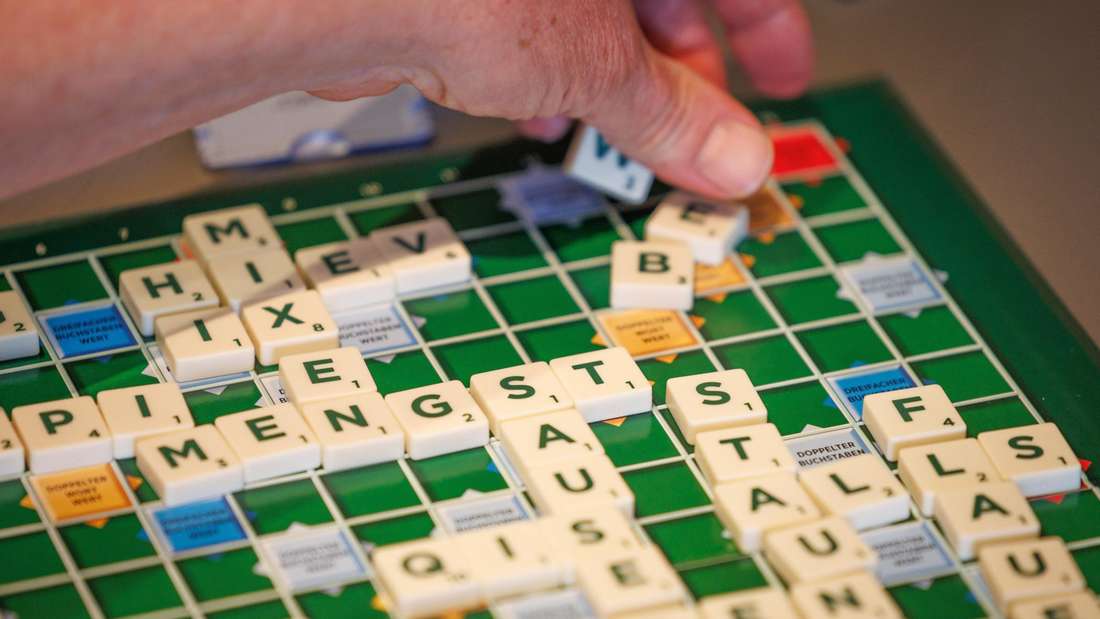 Scrabble board gameplay